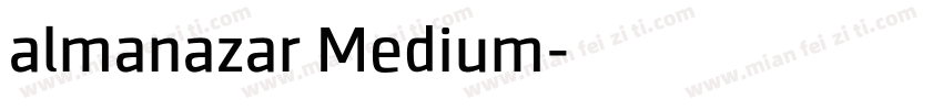 almanazar Medium字体转换